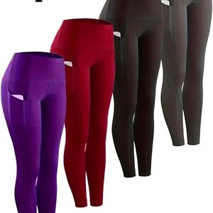 thick yoga pants with pockets